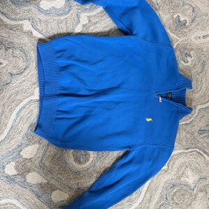 Ralph Lauren Kids Blue Sweater with Yellow Logo